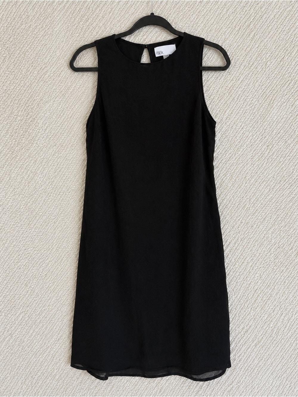 Nordstrom Black Sleeveless Shift Dress